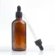 100ml Empty Amber Oil Dropper Glass Bottle With Childproof Cap