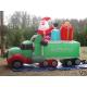 Giant Inflatable Advertising Products Christmas Ornaments Santa Claus With Car