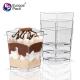 New arrival eco-friendly disposable cute plastic cup with lid for dessert
