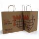 Patch Handle Recyclable Paper Bag Restaurant Takeout Food Delivery Paper Bag