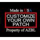 Custom Personalized Embroidery Patches Twill Fabric Merrow Border Velcro Backing