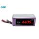 High Discharge LiPO Battery Pack , 6S1P RC Helicopter Battery 22.2V 4400mAh 35C