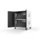 RoHS Galvanized Laptop Charging Cabinet 4 Wheels Ipad Charging Trolley