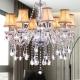 Transparent crystal chandelier light fixtures manufacturers （WH-CY-53)