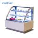 Supermarket Cake Display Cooler R290 Refrigeration Front Glass Cabinet Case 115V