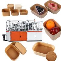 Automatic 6oz-28oz Soup Paper Bowl Making Machine 80 Pcs/Min