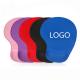 Advertisement mouse pad with wrist protection 23*19cm rubber logo custiomized