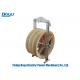 Conductor Line Transmission Line Stringing Tools Three Wheel Nylon Conductor Pulleys