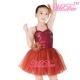 Kids Ballet Dance Costumes Spandex Dress With Sequin Top / Multi - layer Skirt