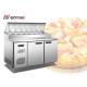 330w Commercial Refrigeration Equipment Pizza Working Table Refrigerator