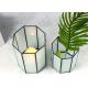 Frosted octagonal dry flower decorative glass artifact vase lamp light cover storage box Yiwu wholesale