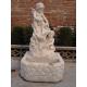 Three Angels White Stone Wall Water Marble Fountain Pool