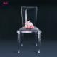 Square Back Plastic Resin Chiavari Chair Foldable Transparent For Wedding