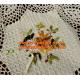 fashion design crochet hook beige bedspread sheet cotton lace curtain flowers decoration