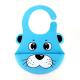 Cute Animal Silicone Baby Girl Bibs , Colorful Funny Baby Bibs With Sleeve
