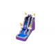 Inflatable Purple Thunder Water Slide With Pool Outdoor Playground