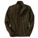 Black Durable Mens Reflective Jacket Cotton Canvas Army Jacket Stand Collar