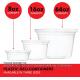 8oz 16oz 24oz 64 oz. Plastic Food Storage Deli Containers with Lids, Ice Cream Bucket & Soup Pail