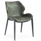 Modern PU Black Painted 56x52x82cm Kitchen Dining Chair