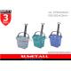 2 Wheeled Plastic Shopping Baskets  / Grocery Shopping Basket For Retail Stores