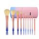 Soft Synthetic Hair Cosmetic Makeup Brush Set 10Piece Gradient Color