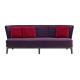 3 Seater Stain Proof Sectional Couch Red Velvet Couch Living Room ISO9001