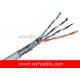 UL Lan Cable Cat5e SFTP Solid 24AWG 4Pairs OD5.6mm Tinned Copper Shielded