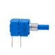 Horizontal Rotary Potentiometer Dual Gang 100K Resistance Value Panel Mount For Home Appliance