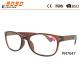 New arrival and hot sale of plastic reading glasses with plastic hinge, suitable for men and women
