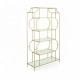Luxury Gold Stainless Steel Storage Shelves Easy To Assembly