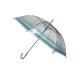 Auto Open J Handle 23 POE Transparent Rain Umbrella