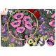 Multi Colored Floral Heavy Embroidered Lace Fabric For Evening Dress OEM