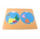 Montessori Puzzle Map -  Puzzle Map of World Parts