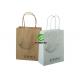Recyclable Twisted Handle Kraft Paper Bags , Folded Coloured Paper Carrier Bags