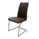 Washable Restaurant Dining Chairs Guestroom Use Elegant Textured PU Shell