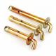 Expansion Sleeve Anchor Half Threaded Open Shield Hooks For Water Heaters Yellow Zinc Color