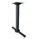 Black Wrinkle Powder Coated Cast Iron  Bistro Cross Table Base Outdoor Dia 3'' Column