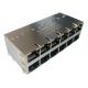LPJG67011AGNL 2x6 POE RJ45 Connector 1000Base-T With LED IEE802.3at