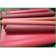 Reusable Kraft Paper Fabric Washable Paper 0.55mm Red Color 150cm