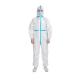 Personal Disposable Protective Suit SMS Material FDA CE Approval With Glue / Hat