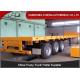 40 Foot Flatbed Trailer With Strength Chassis Load Capacity 30-80 Tons