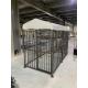 Outdoor Dog Kennel Steel Powder Coated Dog Cage with Watrerproof Cover Secure Lock for Backyard 10' x 5' x 6'