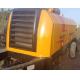 Yellow Used Sany Trailer Mounted Concrete Pump 180KW HBT8018C