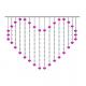 heart  shape curtain string light romantic wedding lights