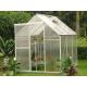 Aluminum Framing 4mm Twin-wall Small Portable Garden Polycarbonate Greenhouses 6' X 8'