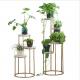 Luxury metal gold planter with stand for wedding decoration