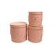 Round Paper Florist Hat Boxes , Luxury Cylindrical Flower Packaging Boxes