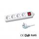 NF CE Certificate 1.5m extension socket with Euro Plug