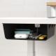 Hidden Storage Space Saving Adhesive Desk Shelf Hanger Hook Holder for Installation