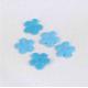 Small Blue Fabric Flower Applique Crafts For Curtains Decoration Size 20 mm